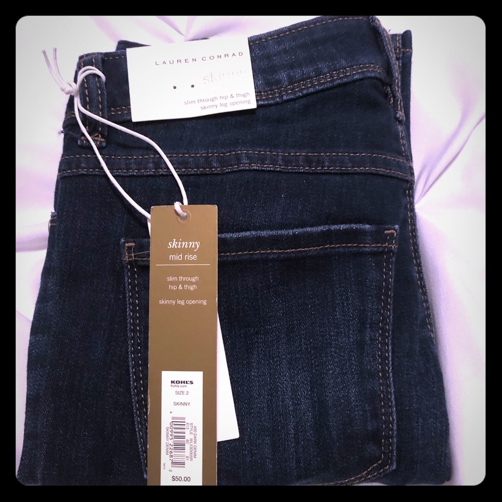 LC Lauren Conrad Skinny Mid Rise Jeans NWT 🌸